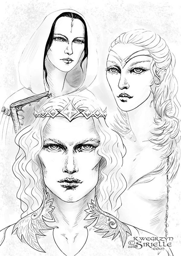 Finarfin, Idril Celebrindal and Anairë to 'The House of Fëanor'