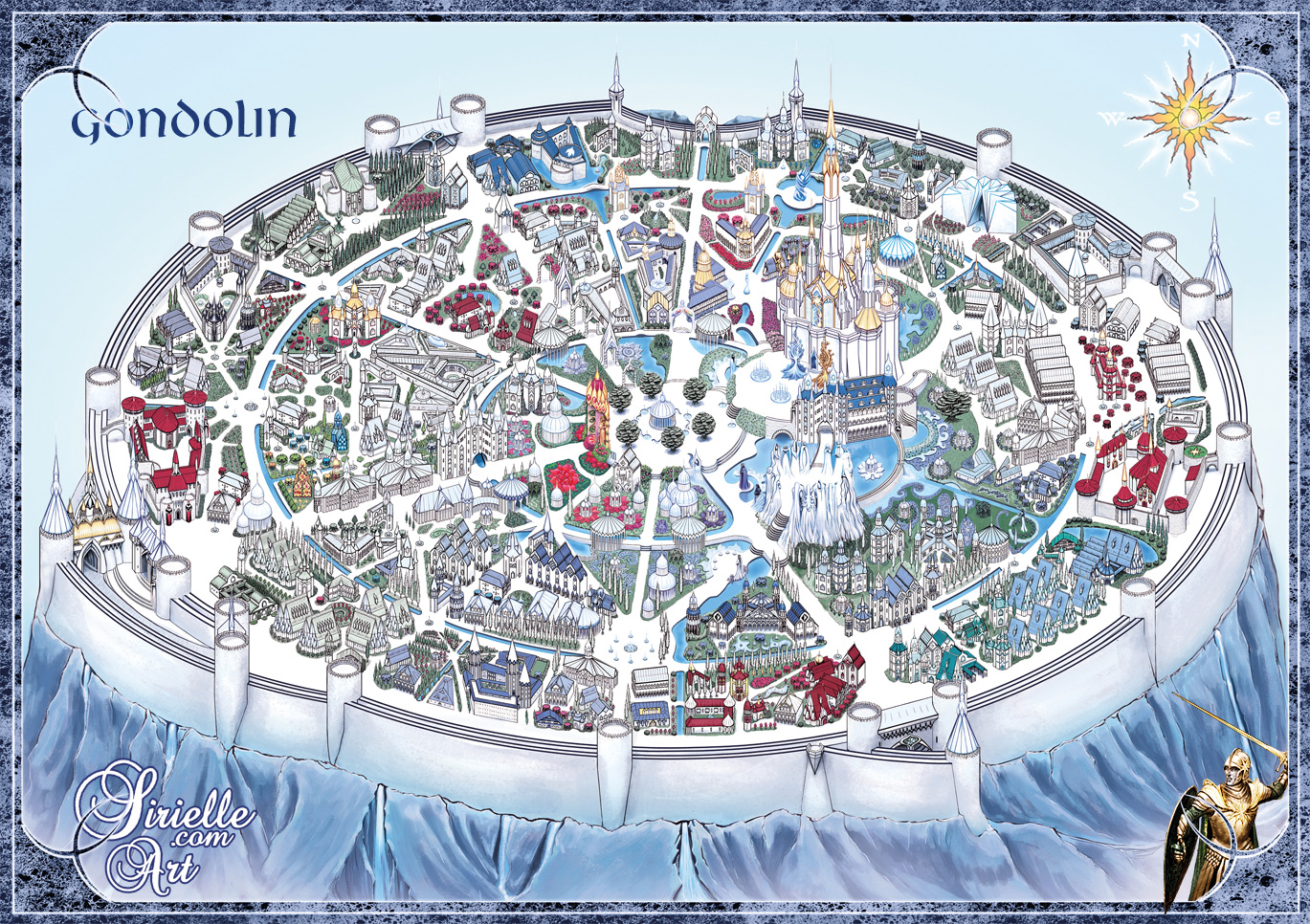 Maps of The Silmarillion by Karolina Węgrzyn 'Sirielle' - (Enlarge for  details) : r/TheSilmarillion